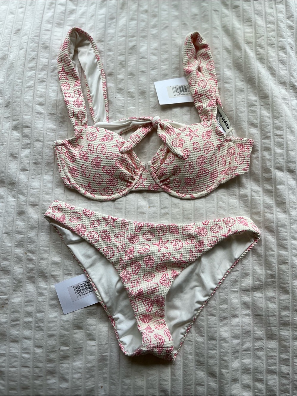 Dippin' Daisy's Pink Shell-Print Bikini Set